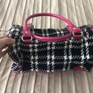 Plaid / tweed Valerie Stevens boxy bag